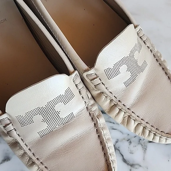 Tory Burch Cream Slide on Loafers Wome's Size 8 - Picture 2 of 13